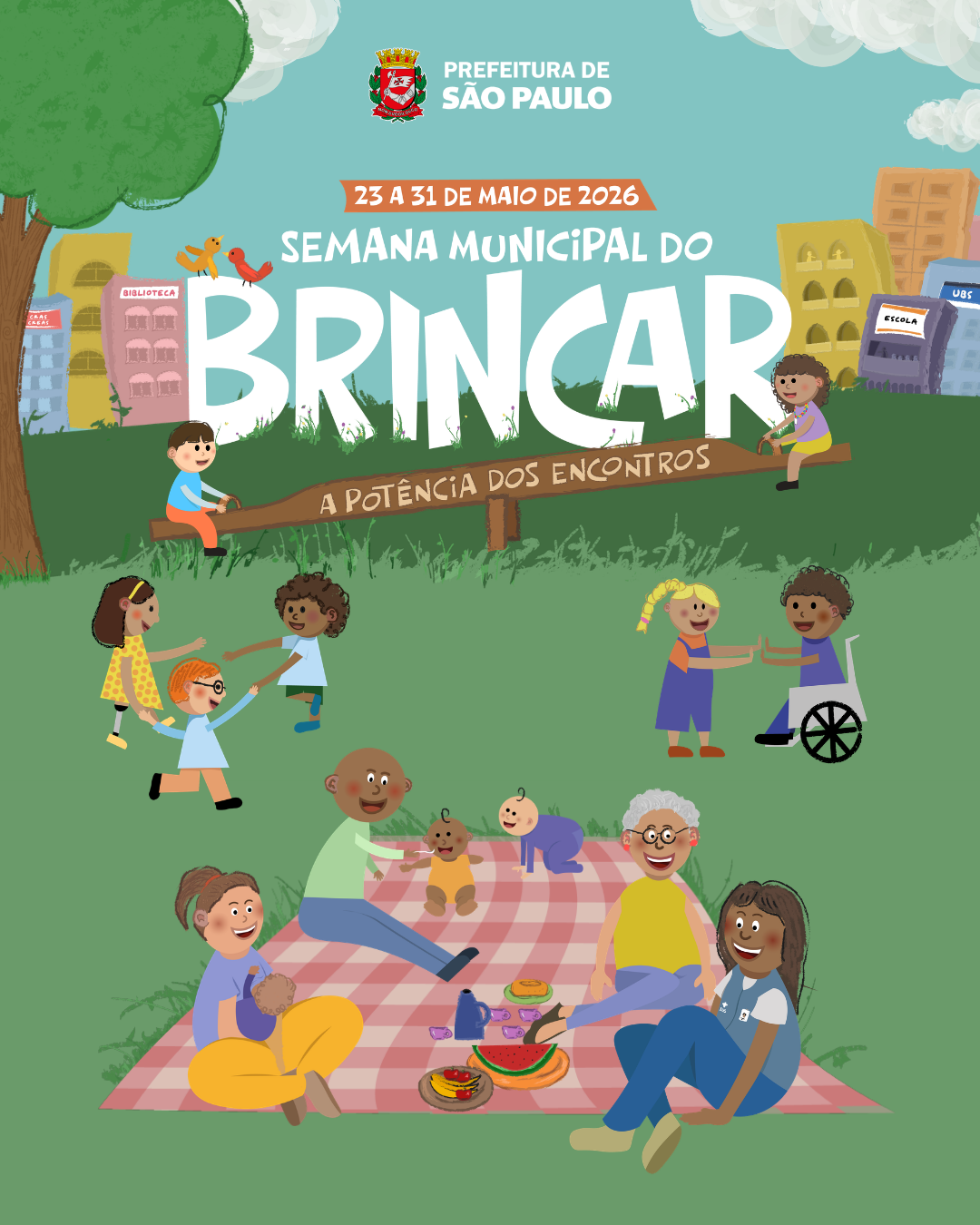 Programação conta com evento comemorativo do Dia Mundial do Brincar no dia 28 de maio