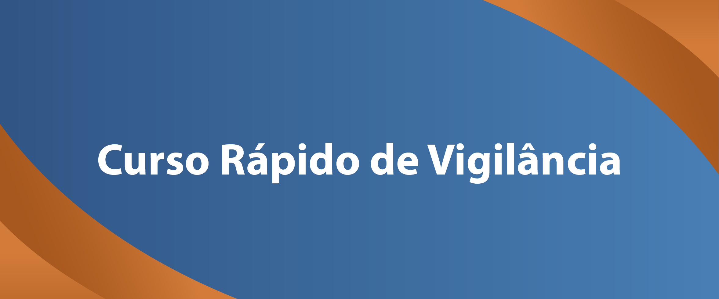 fundo azul com pontas laranjas e titulo em branco 